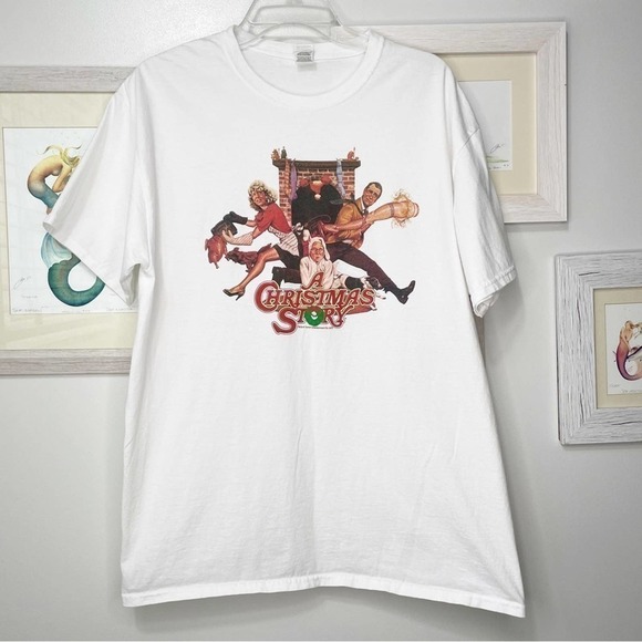 A Christmas Story Movie Short Sleeve Tee Shirt Size Large - Picture 1 of 8